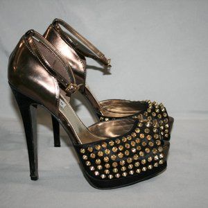 Steve Madden OBSTCL Bronze/Black w/ Metal Spikes